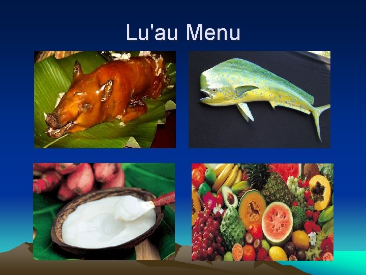 Lu'au Menu 