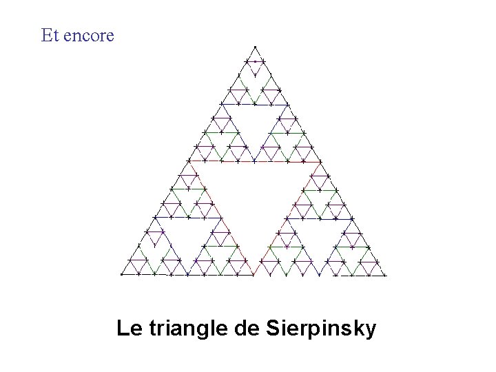 Et encore Le triangle de Sierpinsky 