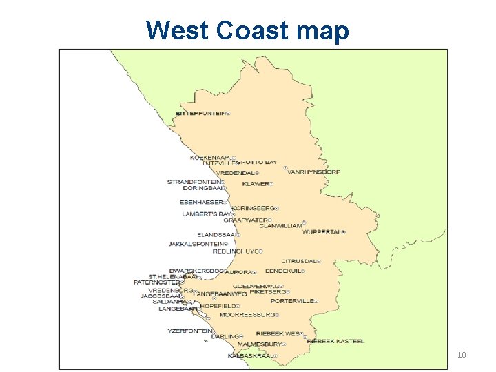 West Coast map 10 