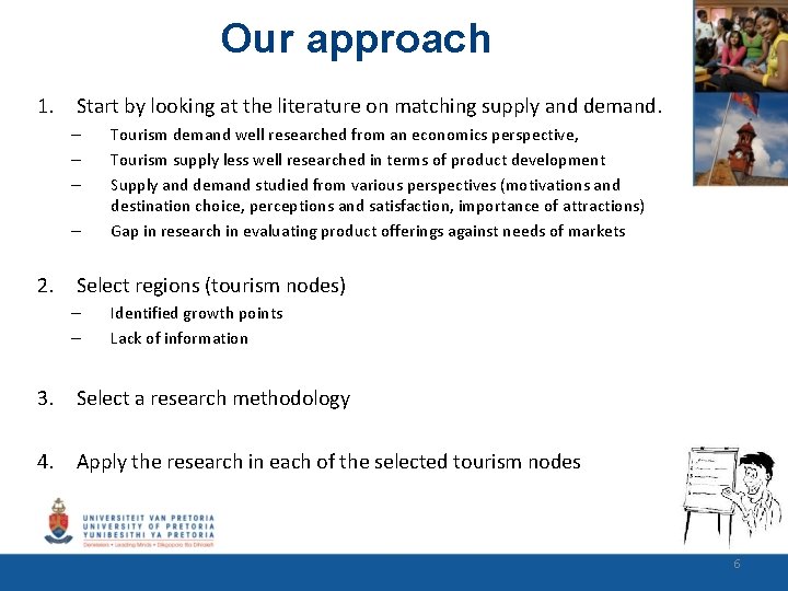 Our approach 1. Start by looking at the literature on matching supply and demand.