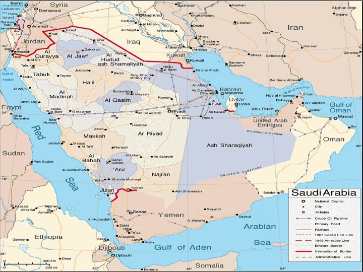 Saudi Arabia map • 