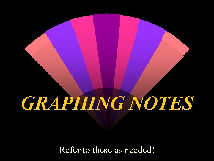 GRAPHING NOTES Refer to these as needed! 