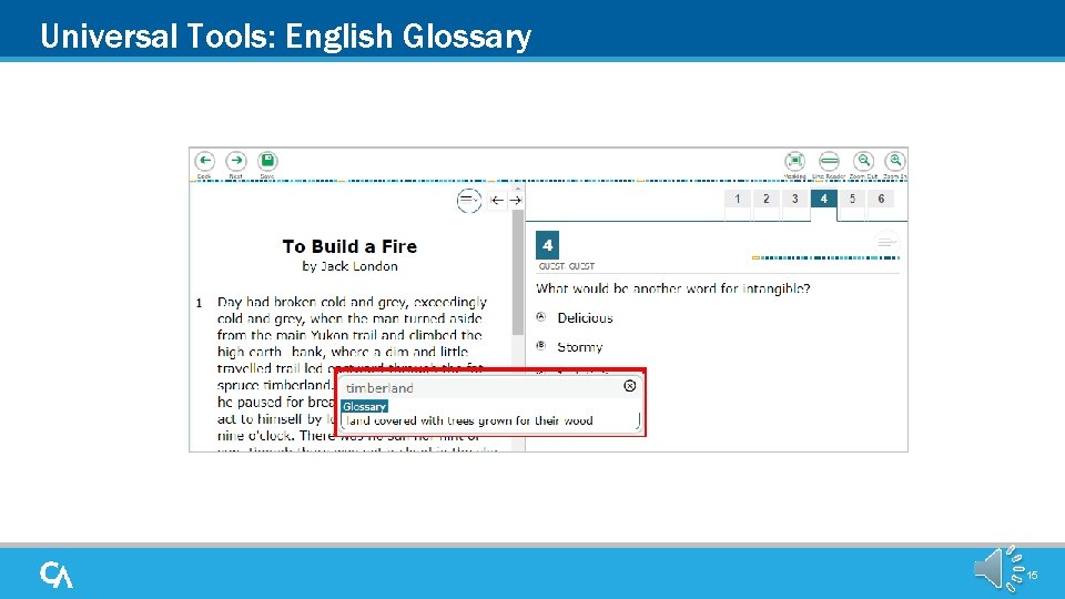 Universal Tools: English Glossary 15 