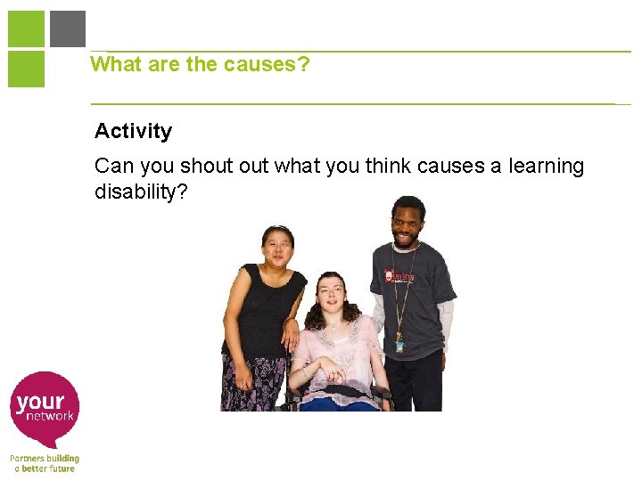What are the causes? Activity Can you shout what you think causes a learning