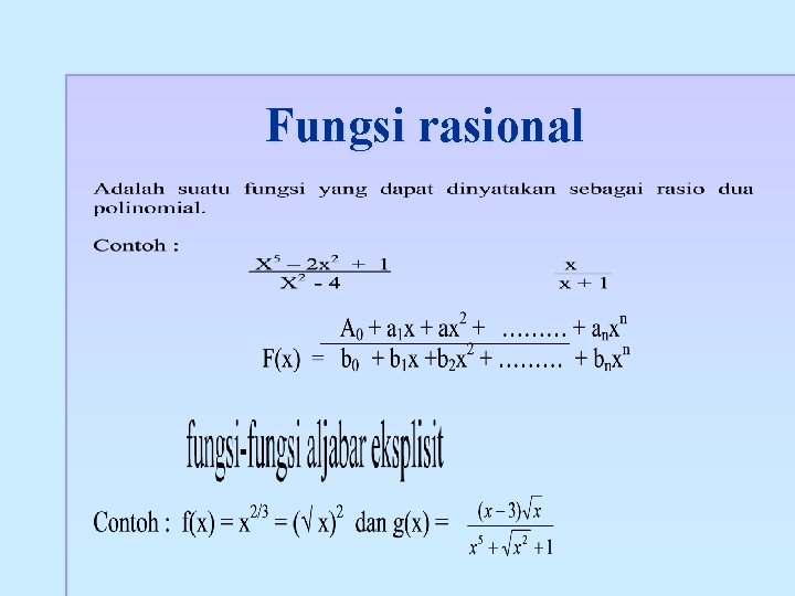 Fungsi rasional 