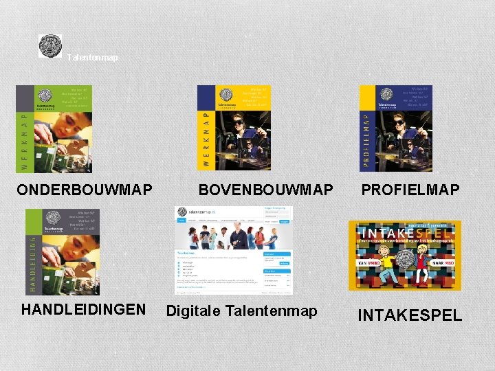 Talentenmap ONDERBOUWMAP HANDLEIDINGEN BOVENBOUWMAP Digitale Talentenmap PROFIELMAP INTAKESPEL 