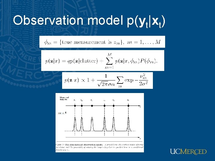 Observation model p(yt|xt) 