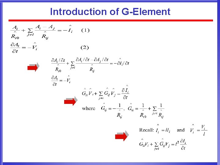 Introduction of G-Element 