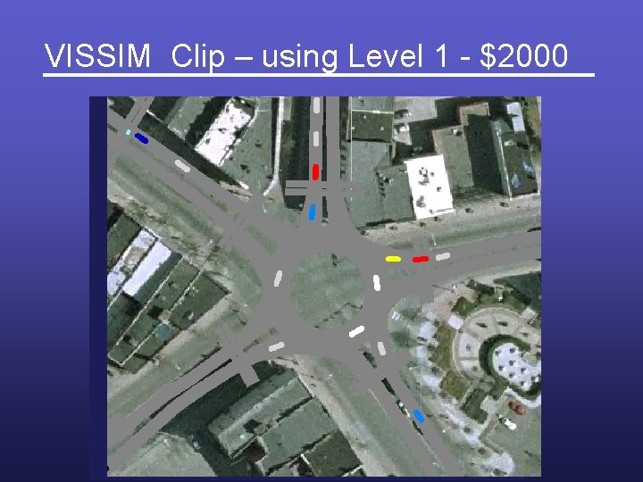 VISSIM Clip – using Level 1 - $2000 