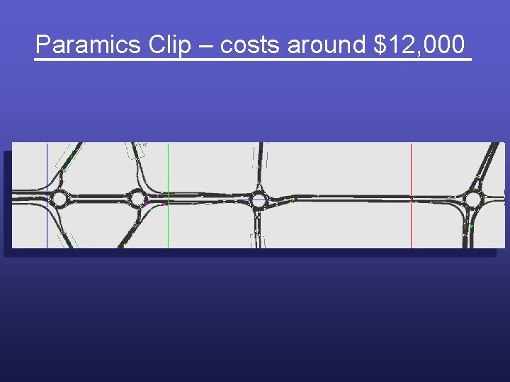 Paramics Clip – costs around $12, 000 