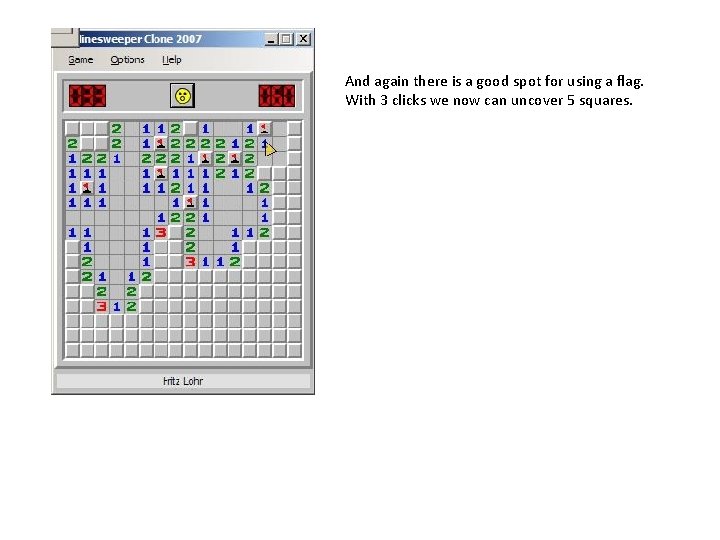 And again there is a good spot for using a flag. With 3 clicks