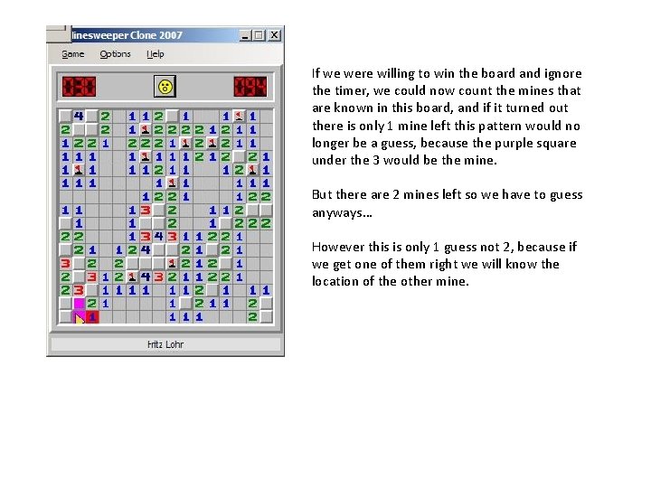 If we were willing to win the board and ignore the timer, we could