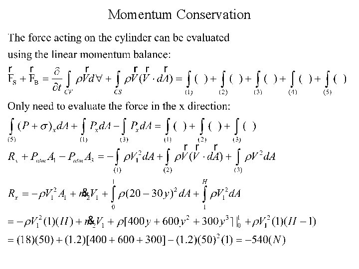 Momentum Conservation 