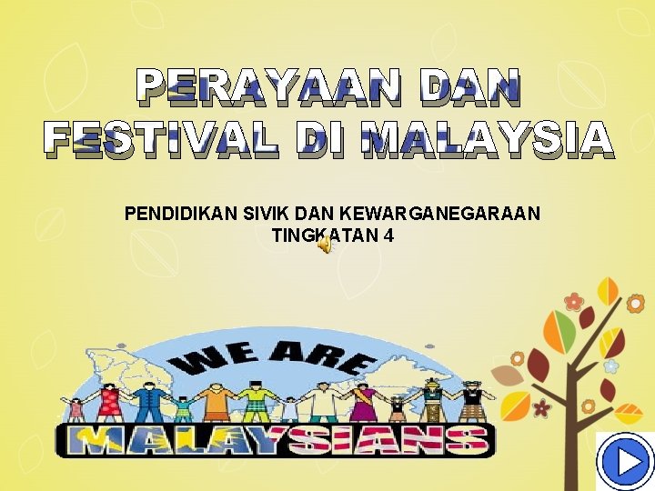 PERAYAAN DAN FESTIVAL DI MALAYSIA PENDIDIKAN SIVIK DAN KEWARGANEGARAAN TINGKATAN 4 