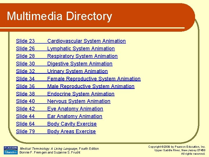 Multimedia Directory Slide 23 Slide 26 Slide 28 Slide 30 Slide 32 Slide 34