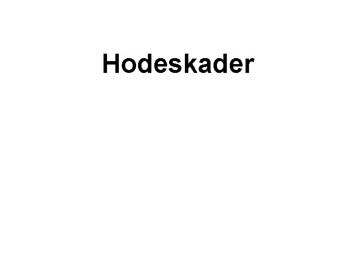 Hodeskader 