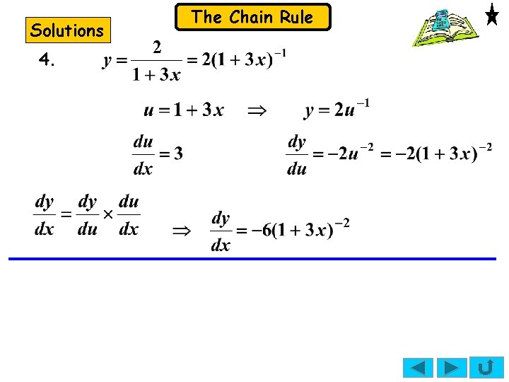 Solutions 4. The Chain Rule Solutions 4. The Chain Rule