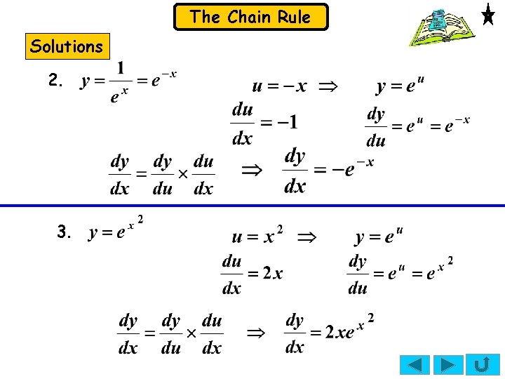 The Chain Rule Solutions 2. 3. The Chain Rule Solutions 2. 3.