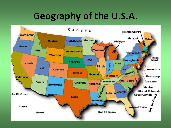 Geography of the U. S. A. 