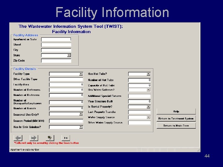 Facility Information 44 