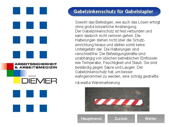 Gabelzinkenschutz für Gabelstapler Arbeitssicherheit Sowohl das Befestigen, wie auch das Lösen erfolgt ohne große