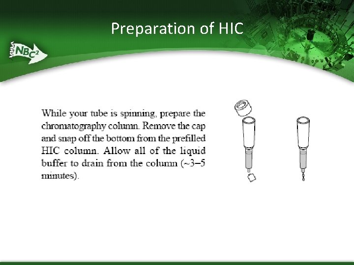 Preparation of HIC 