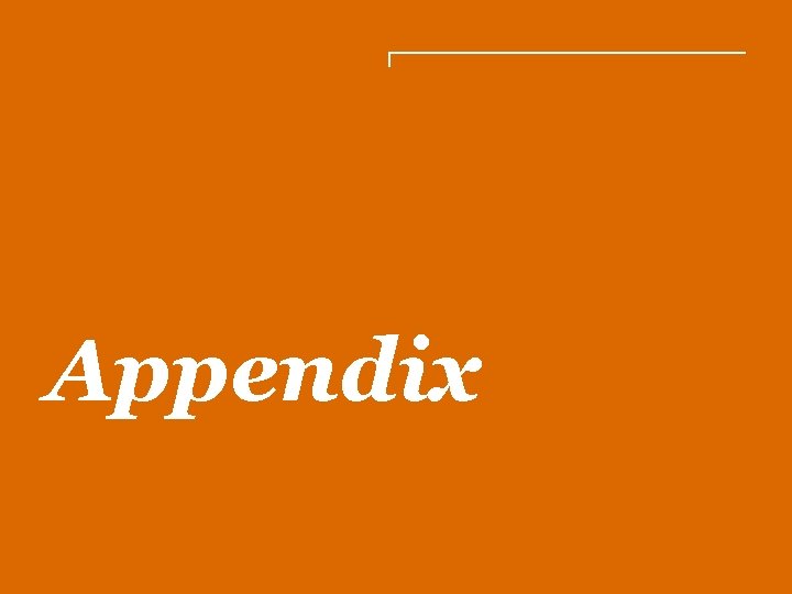 Appendix 