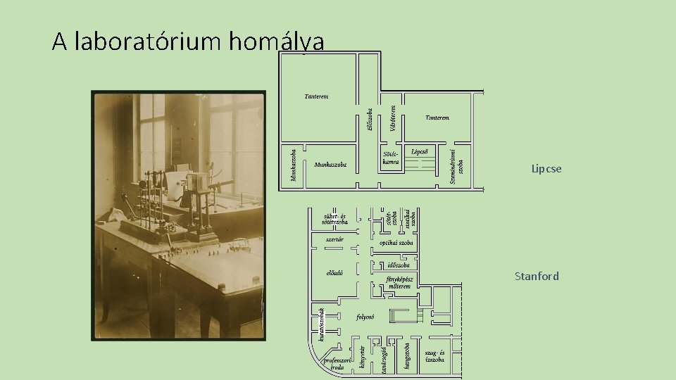 A laboratórium homálya Lipcse Stanford 