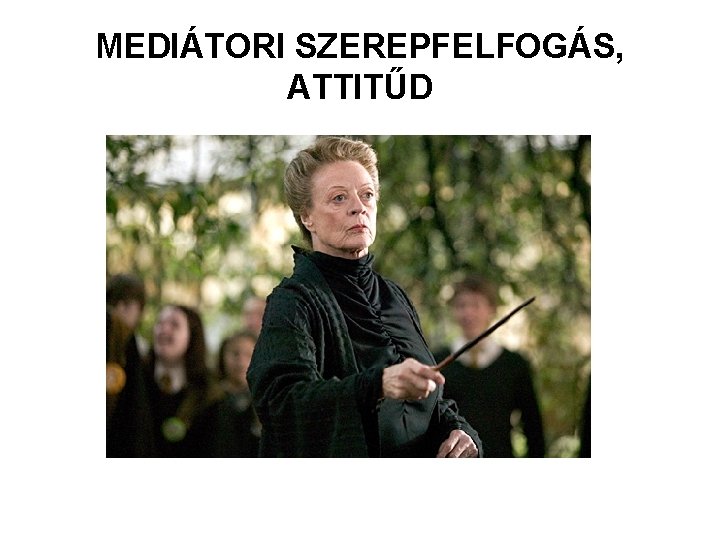 MEDIÁTORI SZEREPFELFOGÁS, ATTITŰD 