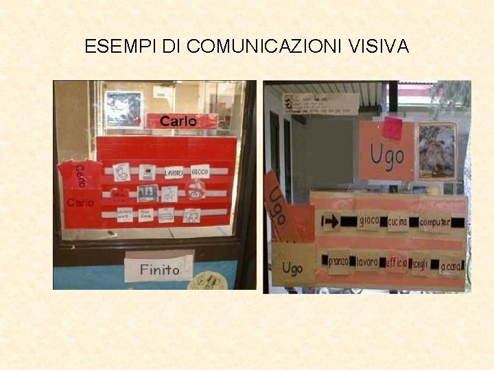 ESEMPI DI COMUNICAZIONI VISIVA 