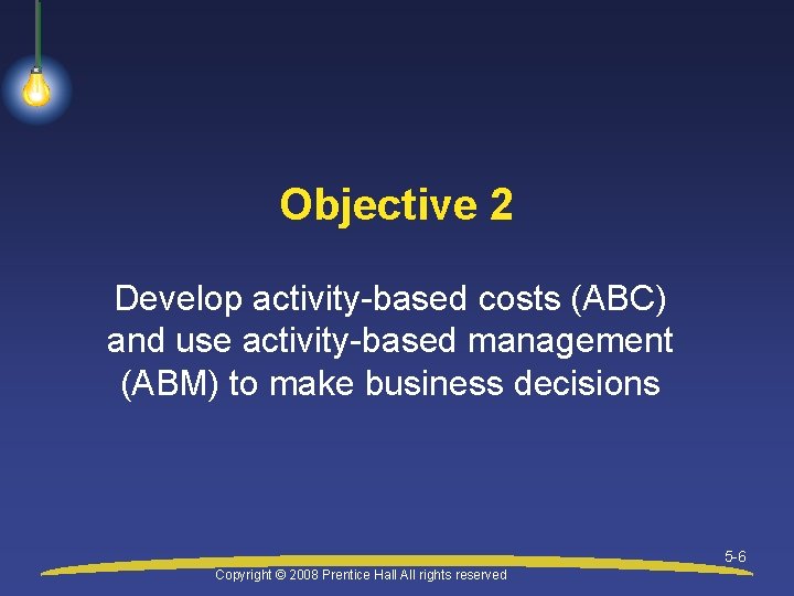 ActivityBased Costing and Other Cost Management Tools Chapter