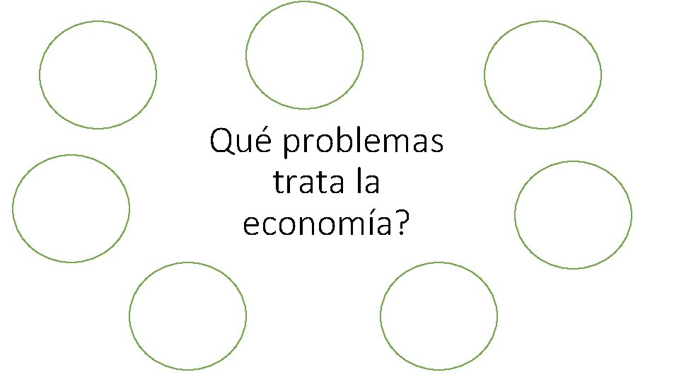 Qué problemas trata la economía? 