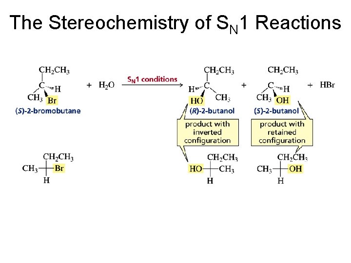 The Stereochemistry of SN 1 Reactions 