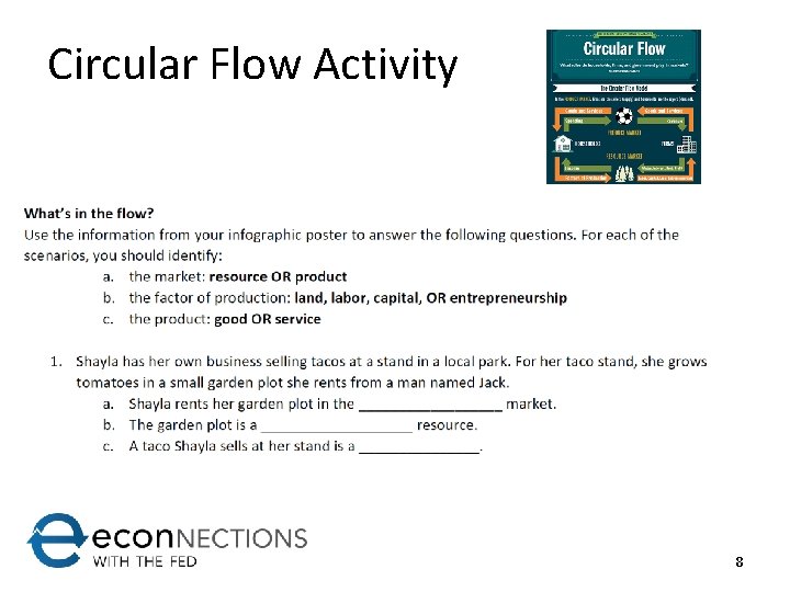 Circular Flow Activity 8 