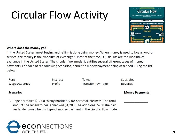 Circular Flow Activity 9 