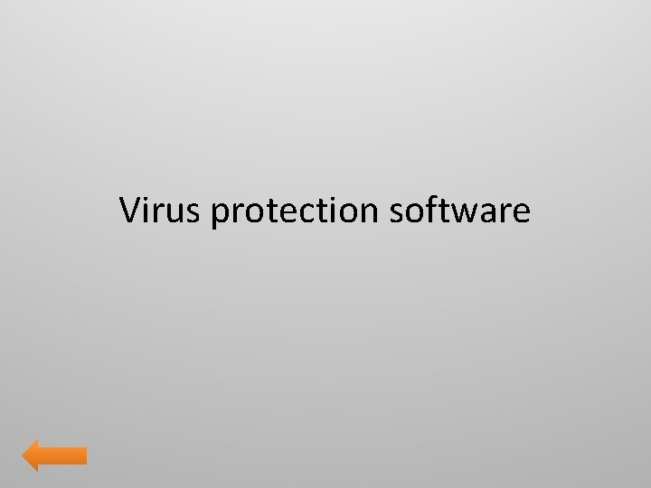 Virus protection software 