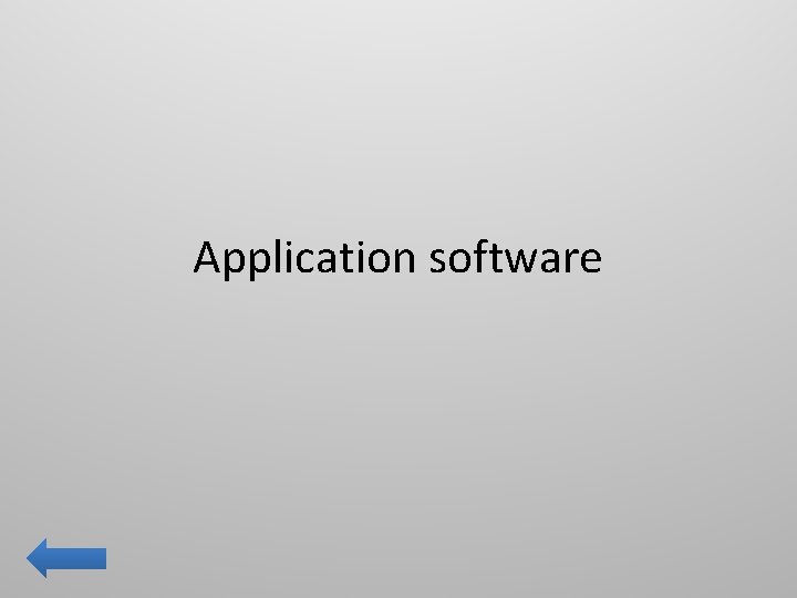 Application software 