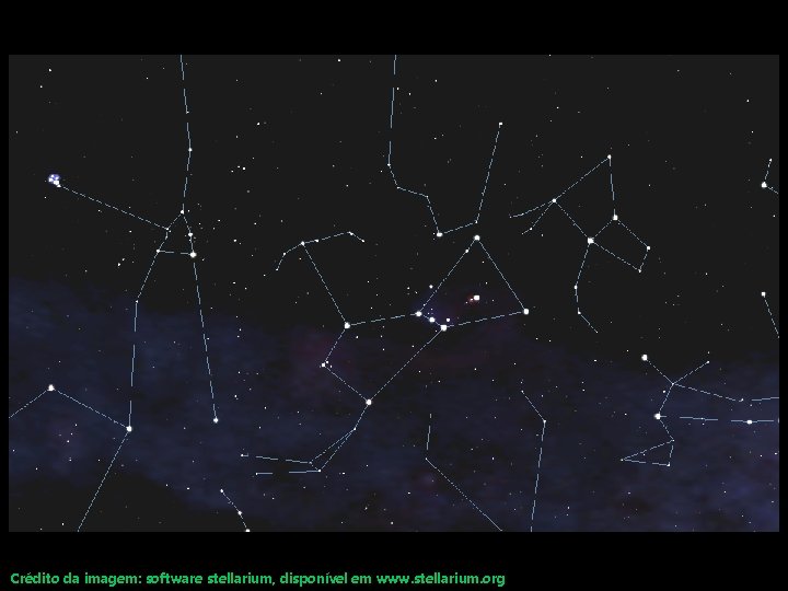 Crédito da imagem: software stellarium, disponível em www. stellarium. org 