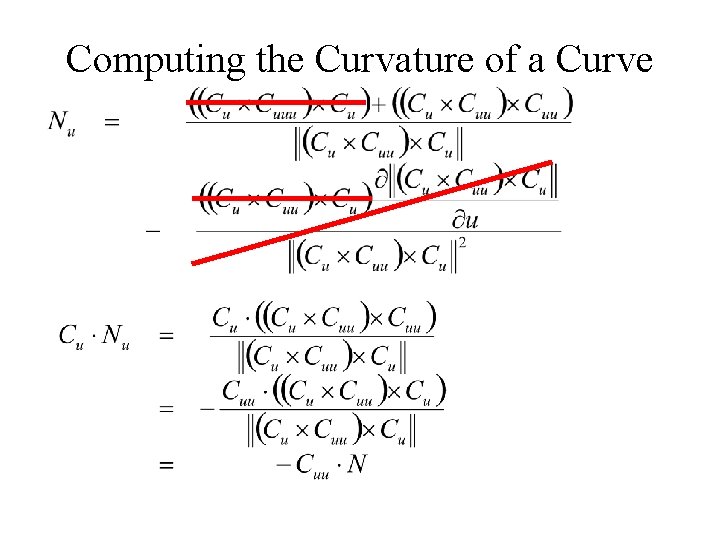 Computing the Curvature of a Curve 