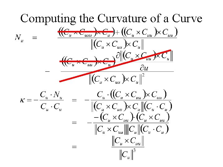 Computing the Curvature of a Curve 