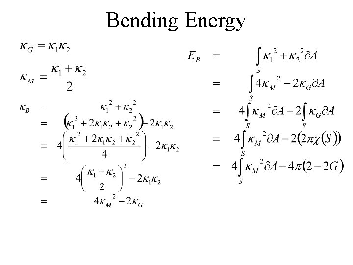 Bending Energy 