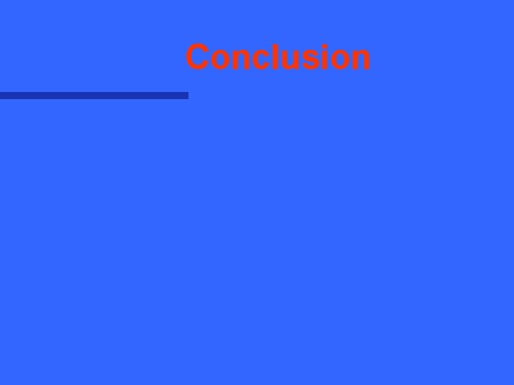 Conclusion 