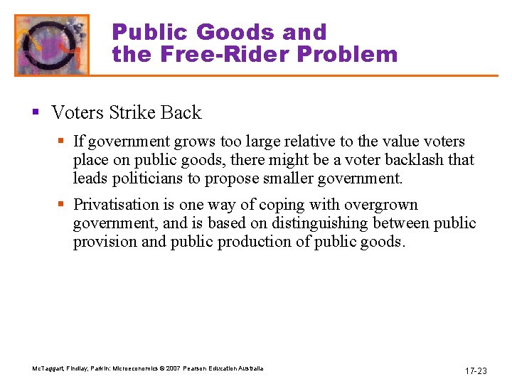 Public Goods and the Free-Rider Problem § Voters Strike Back § If government grows