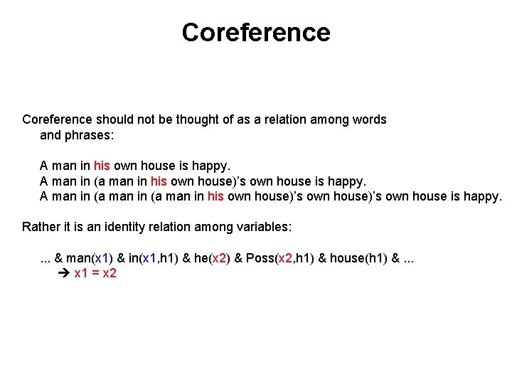 Coreference should not be thought of as a relation among words and phrases: A