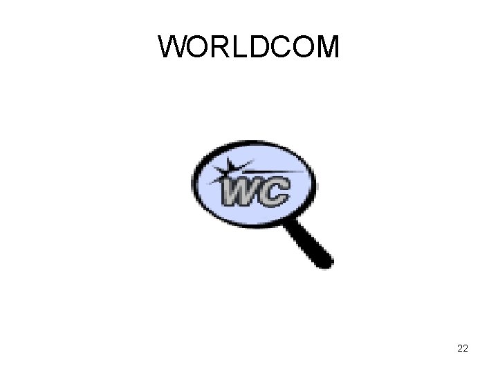 WORLDCOM 22 