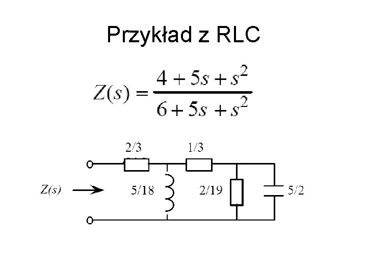 Przykład z RLC 