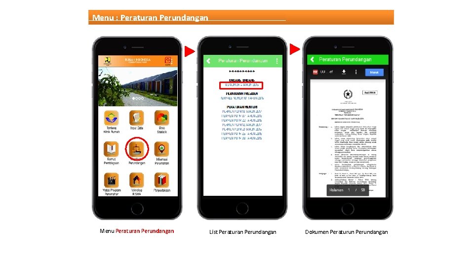 Menu : Peraturan Perundangan Menu Peraturan Perundangan List Peraturan Perundangan Dokumen Peraturun Perundangan 