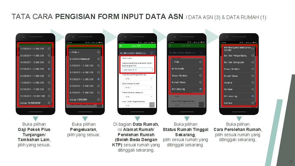 TATA CARA PENGISIAN FORM INPUT DATA ASN / DATA ASN (3) & DATA RUMAH