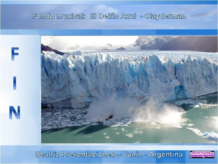 Fondo musical: El Delfín Azul - Clayderman Beatriz Presentaciones – Junín - Argentina 