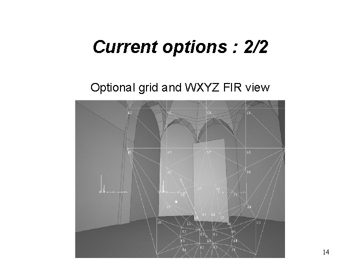 Current options : 2/2 Optional grid and WXYZ FIR view 14 